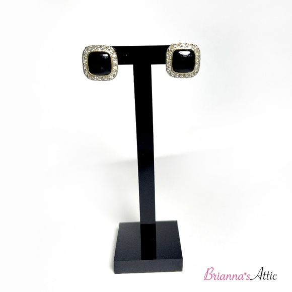 Elegant Rhinestone Decor Stud Earrings Daily Decoration For Women - Picture 3 of 8